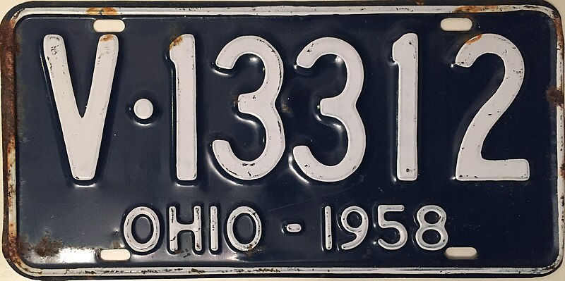 File:1958 Ohio license plate.JPG