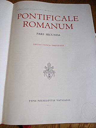 <i>Roman Pontifical</i> Christian ritual book