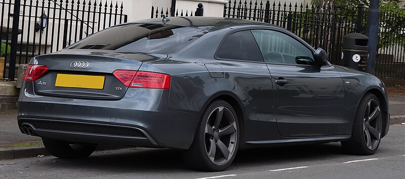 File:2012 Audi A5 S Line Black Edition 2.0 Rear.jpg