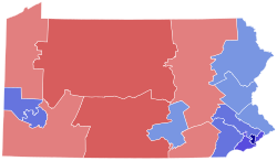 2022 Pennsylvania Governor election by Congressional District.svg