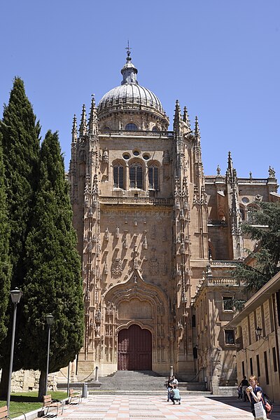 New Cathedral of Salamanca (1513-1733) in the Plateresque made city of Salamanca, Castile and León, Spain