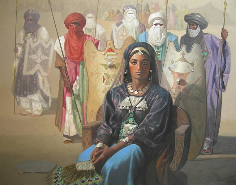 File:2 - La reine Tin Hinan, 125x150cm, huile sur toile.jpg