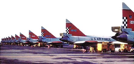 57th Fighter Interceptor Squadron F-102s at Keflavik Airport, 1973