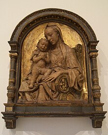 Antonio Rossellino, Madonna col Bambino, Bode-Museum di Berlino.