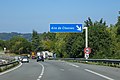 Panneau D32b de l'aire de Chanses, autoroute A48.