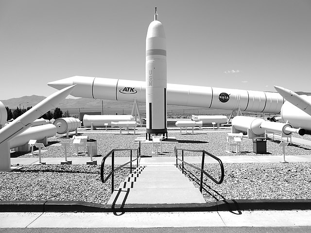 A display of ATK rockets