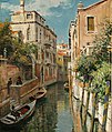 Ein Kanal in Venedig.