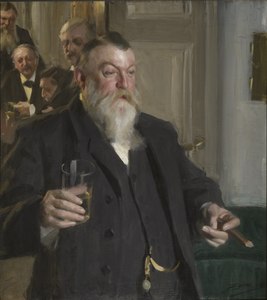 Un toast à la société Idun (1892), Stockholm, Nationalmuseum.