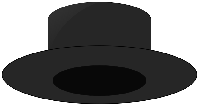 File:A black hat.svg - Wikimedia Commons