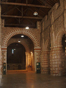 The Carolingian nave. Abbatiale de Saint-Philbert-de-Grand-Lieu - Nef.jpg