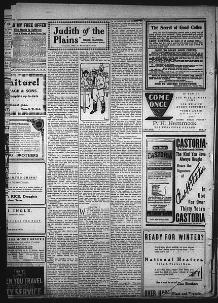 File:Abilene Daily Reporter. (Abilene, Tex.), Vol. 10, No. 127, Ed. 1 Saturday, November 18, 1905 - DPLA - 0b3f3dd38235b581483e3f203033c85f (page 4).jpg