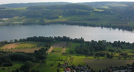 Aerial Rhein bei Öhningen