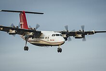 Air Tindi Dash 7 on approach into Yellowknife, NT - CYZF.jpg
