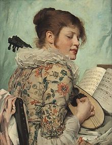 Angèle Dubos - Ein neues Lied - 1879.jpg