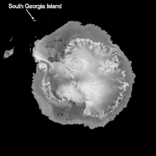 Image of Antarctica produced by the SeaWinds instrument on May 24, 2000