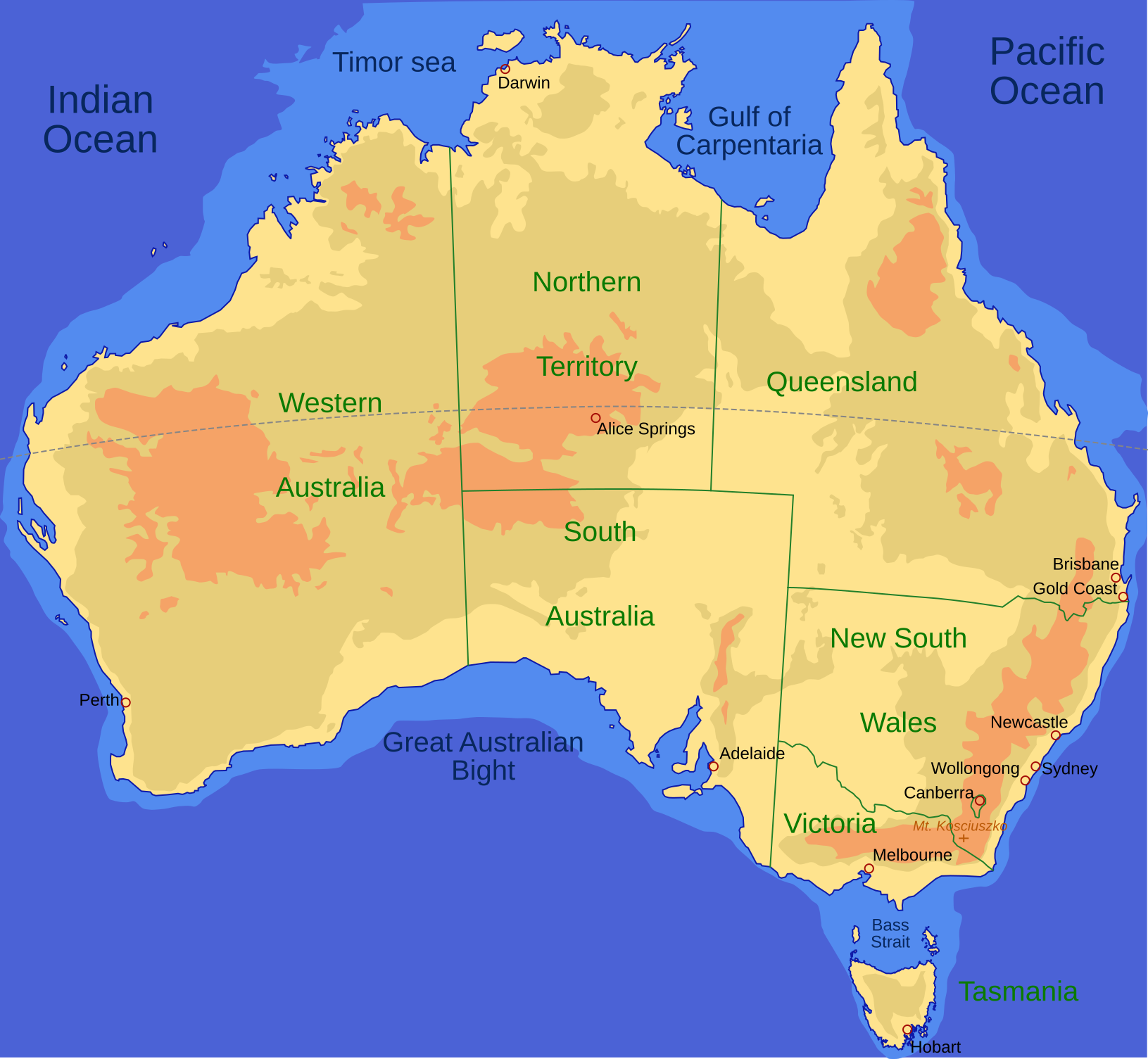 australian political map