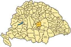 Békés vármegye térképe