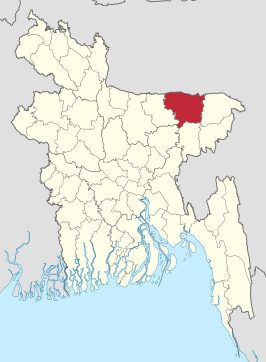 Kaart van Sunamganj