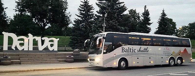File:Baltic Shuttle Bus in Narva, Estonia.jpg