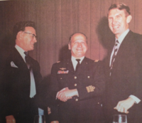 William Buckley Jr., Abe Weiss, George Barasch, Arthur Schlesinger (l. to r.) in 1968