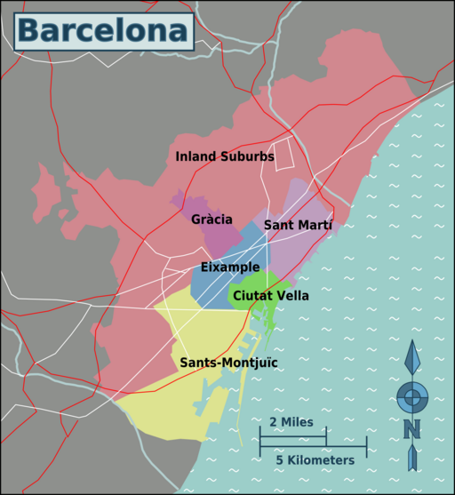 Barcelona city Planning: The Modern-day city.