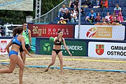 Deutsch: Beachhandball Europameisterschaften 2019 (Beach handball Euro); Tag 6: 7. Juli 2019 – Spiel um Platz Drei, Frauen, Kroatien-Niederlande 0:2 (14:23, 20:22) English: Beach handball Euro; Day 6: 7 July 2019 – Women's Bronze Medal Match – Croatia-Netherlands 0:2 (14:23, 20:22)