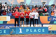 Deutsch: Beachhandball Europameisterschaften 2019 (Beach handball Euro); Tag 6: 7. Juli 2019 – Siegerehrungen English: Beach handball Euro; Day 6: 7 July 2019 – Medal ceremony