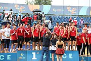 Deutsch: Beachhandball Europameisterschaften 2019 (Beach handball Euro); Tag 6: 7. Juli 2019 – Siegerehrungen English: Beach handball Euro; Day 6: 7 July 2019 – Medal ceremony