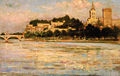 Le palais des papes et le pont d'Avignon par James Carroll Beckwith (1852-1917).