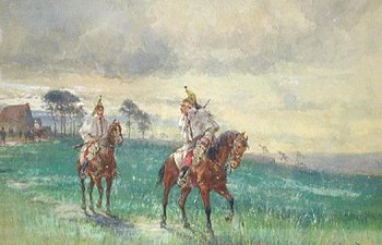 Un Reconnaissance, n.d., watercolor and goauche, private collection