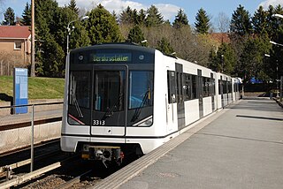 OS MX3000 Electric multiple unit used on the Oslo Metro
