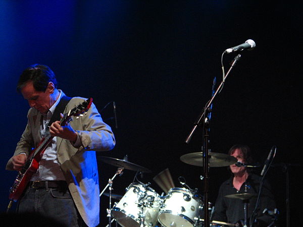 Alex Chilton and Jody Stephens of Big Star on stage at Hyde Park, London, England in 2009