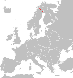 Blank map of Europe cropped - E10.svg