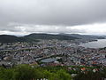 Blick vom Fløyen über Bergen