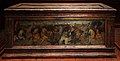 Bottega di apollonio di giovanni e marco del buono giamberti, cassone con fatiche di ercole e scena di battaglia, 1460 ca.jpg