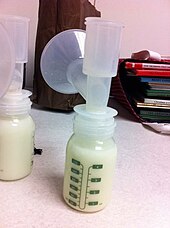 Bottle of pumped breast milk Bottle of Pumped Breast Milk.jpg