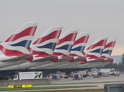 British Airways Boeing 747-400 tails at Heathrow.jpg