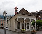 Village chapel fountain