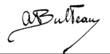 handtekening van Augustine Bulteau