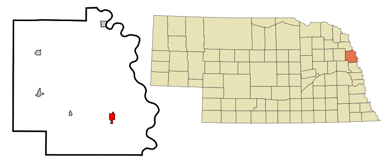 File:Burt County Nebraska Incorporated and Unincorporated areas Tekamah Highlighted.svg