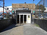 This subway station entrance in Brooklyn would be nice if it was in decent condition.