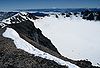 View from Puyehue's summit into its crater