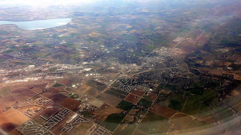 File:Caldwell, Idaho aerial view.jpg