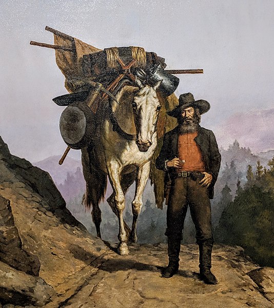 File:California Miner with Pack Horse detail.jpg