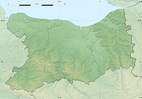 Calvados'un topografik haritasına bakın