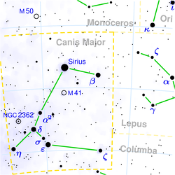 Peta Canis Major
