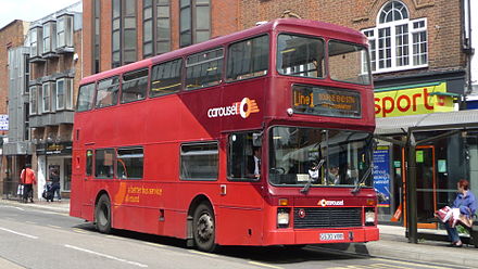 Northern Counties Palatine bodied Leyland Olympian in High Wycombe in July 2009