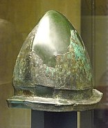 Negau type helmet from the Golasecca III period (480/450 BC). Casque Negau Golasecca III.jpg
