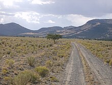 Dirt road in the Raft River Valley, October 2008 Cassia County, ID, USA - panoramio.jpg