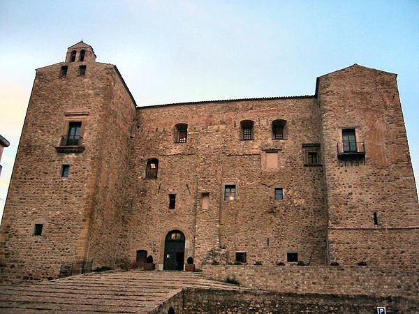 The Castello dei Ventimiglia sits at the centre of the small town